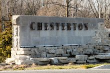 Chesterton, Indiana welcome sign