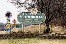 Schererville, Indiana welcome sign